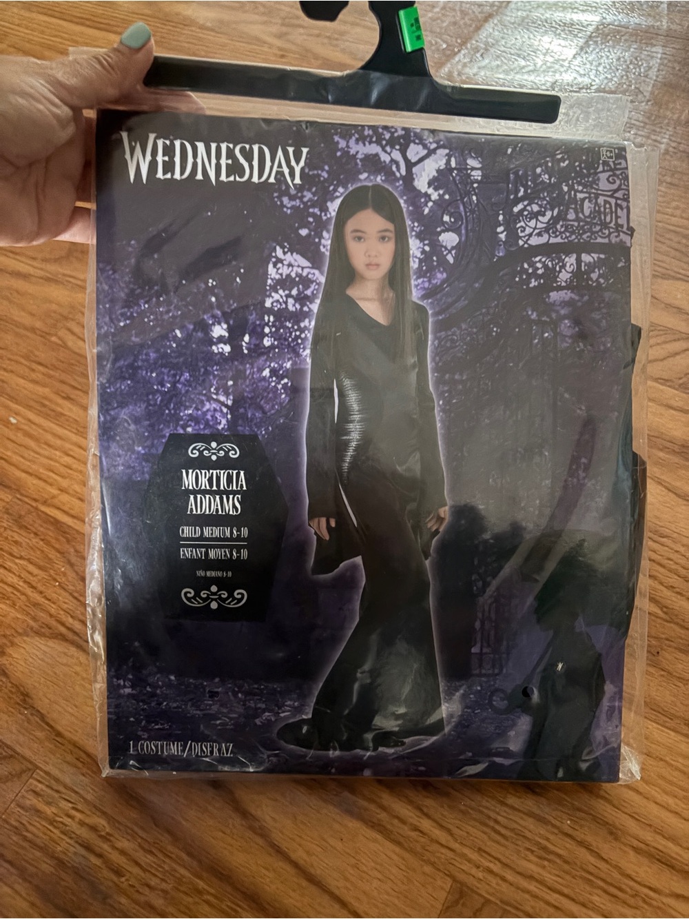 Party City Wednesday Morticia Addams Kids Costume - Black